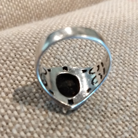 Gothic Ring Silver Blacken - Picture 5 of 7